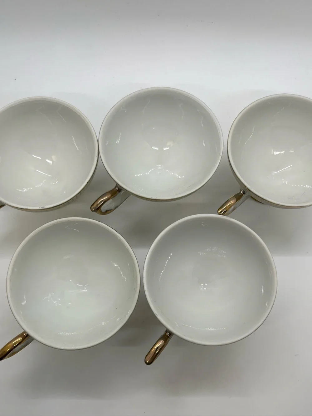 Set/5 Vintage Royal Halsey Japan Demitasse Tea Cups and Saucers